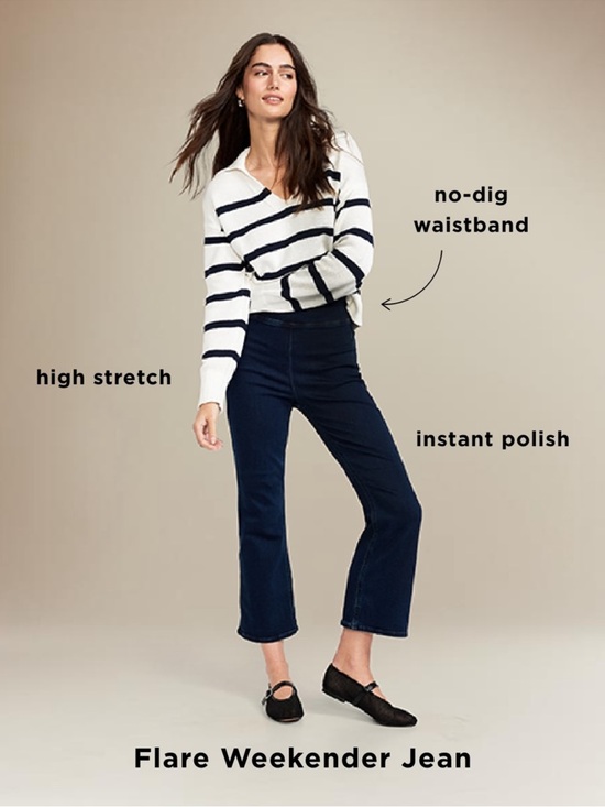 Old Navy Denim - NWT Old Navy High Rise Flare Weekender Flare Blue Jeans Stretch Pull On